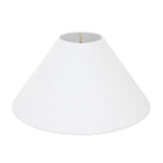 Coolie Shade in White Linen - Couture Lamps