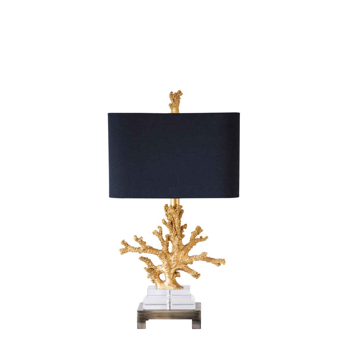Gold coral lamp top