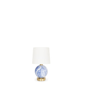 Blue and White Sphere Rechargeable Lamp