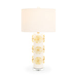 Belle Fleur Table Lamp - Gold w Gold shade