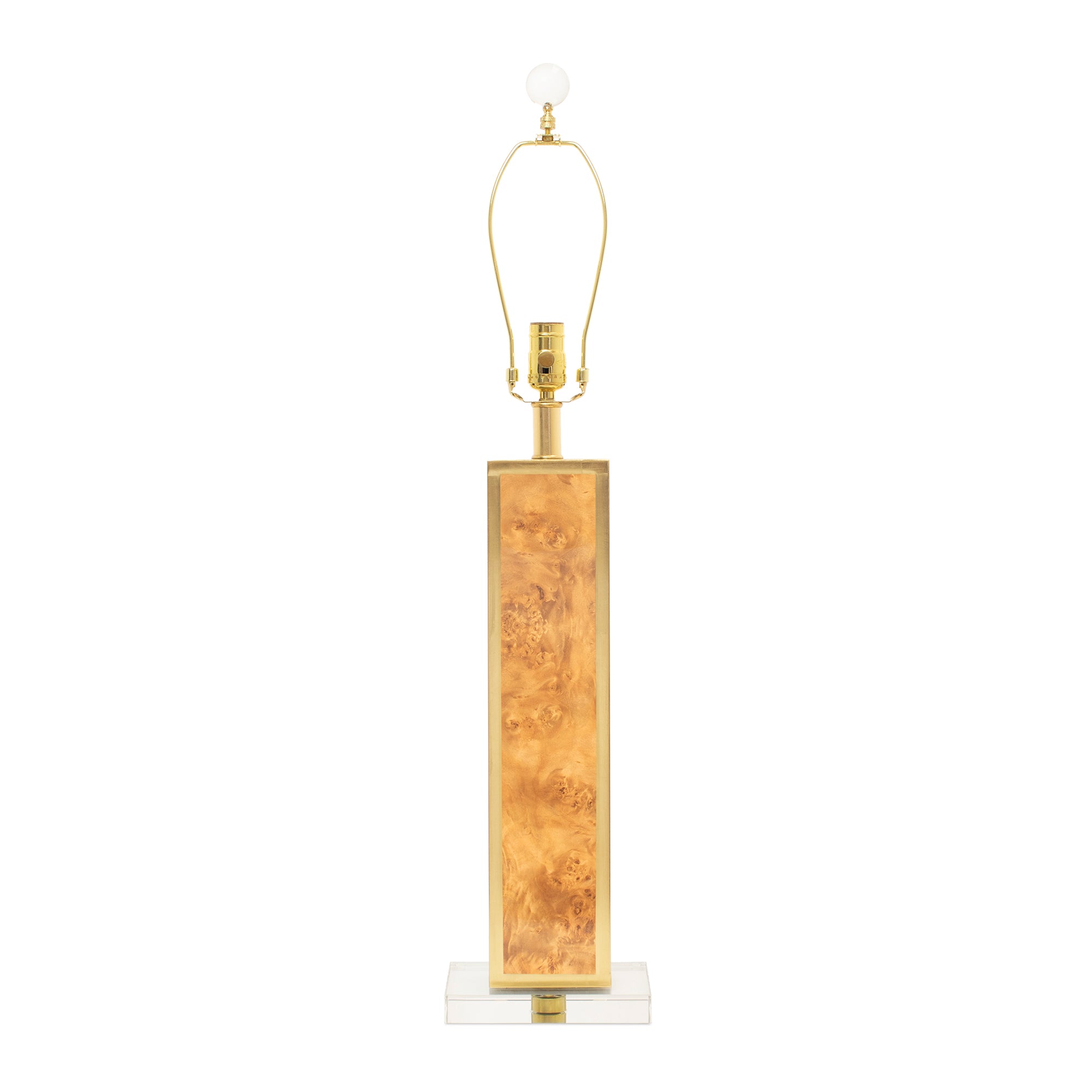 31.5" H Blair Table Lamp Base - Burlwood (Base,Harp,Finial only)
