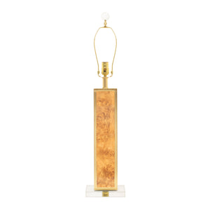 31.5" H Blair Table Lamp Base - Burlwood (Base,Harp,Finial only)