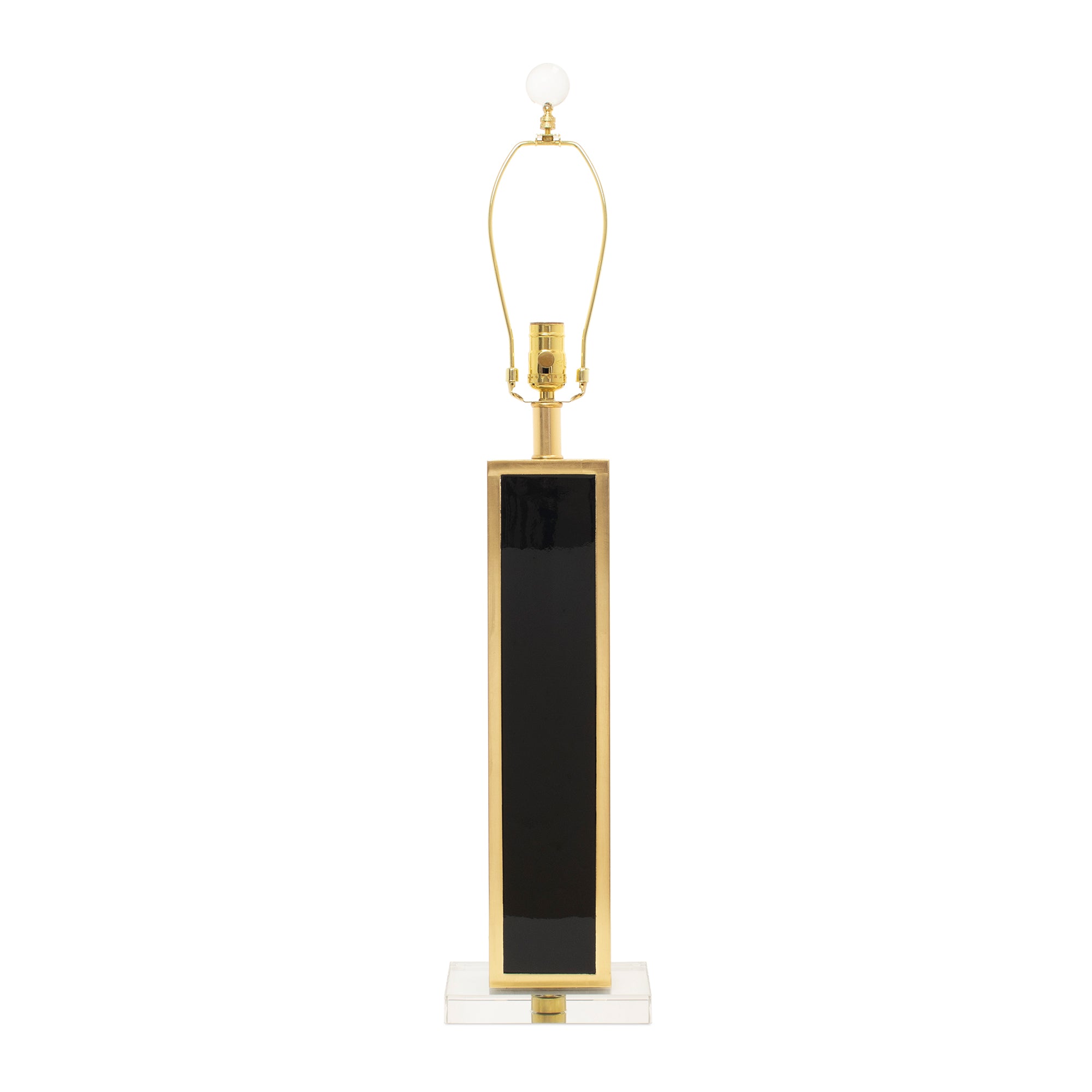 31.5" Blair Table Lamp Base- Black (Base, Harp, Finial) - Couture Lamps