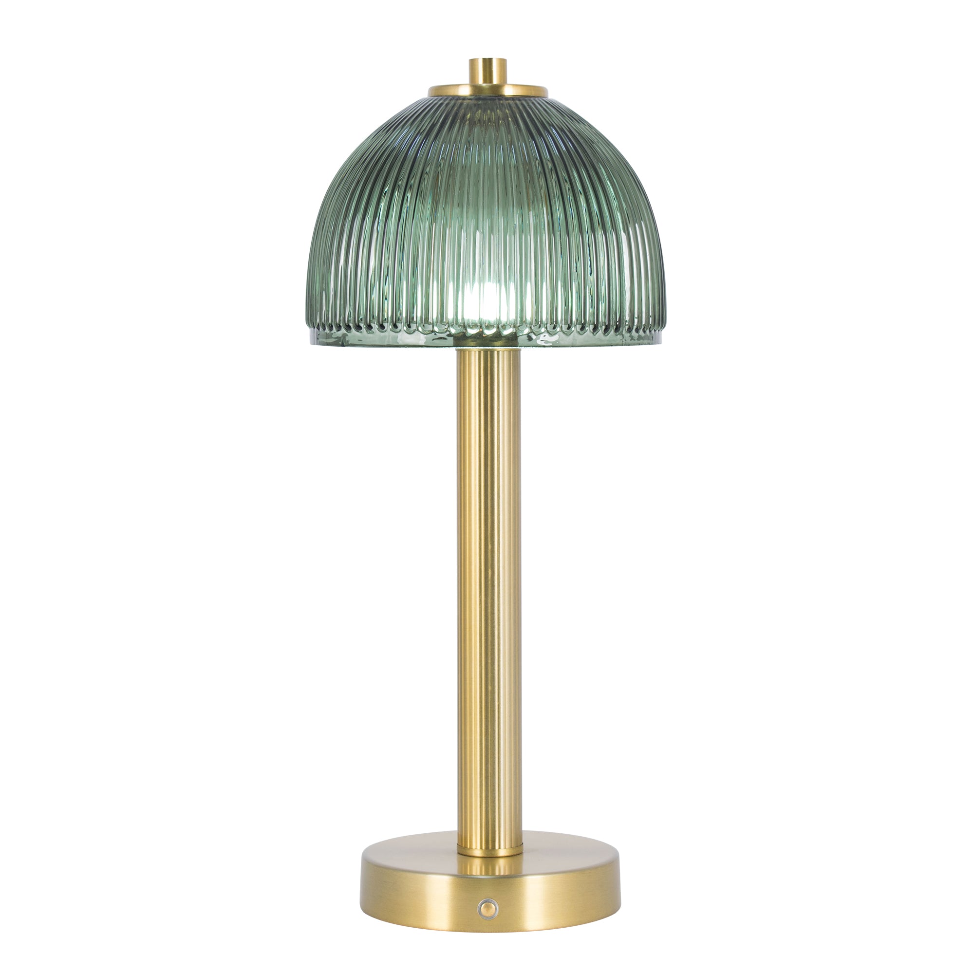 Green Glass Rechargeable Lamp