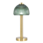 Green Glass Rechargeable Lamp