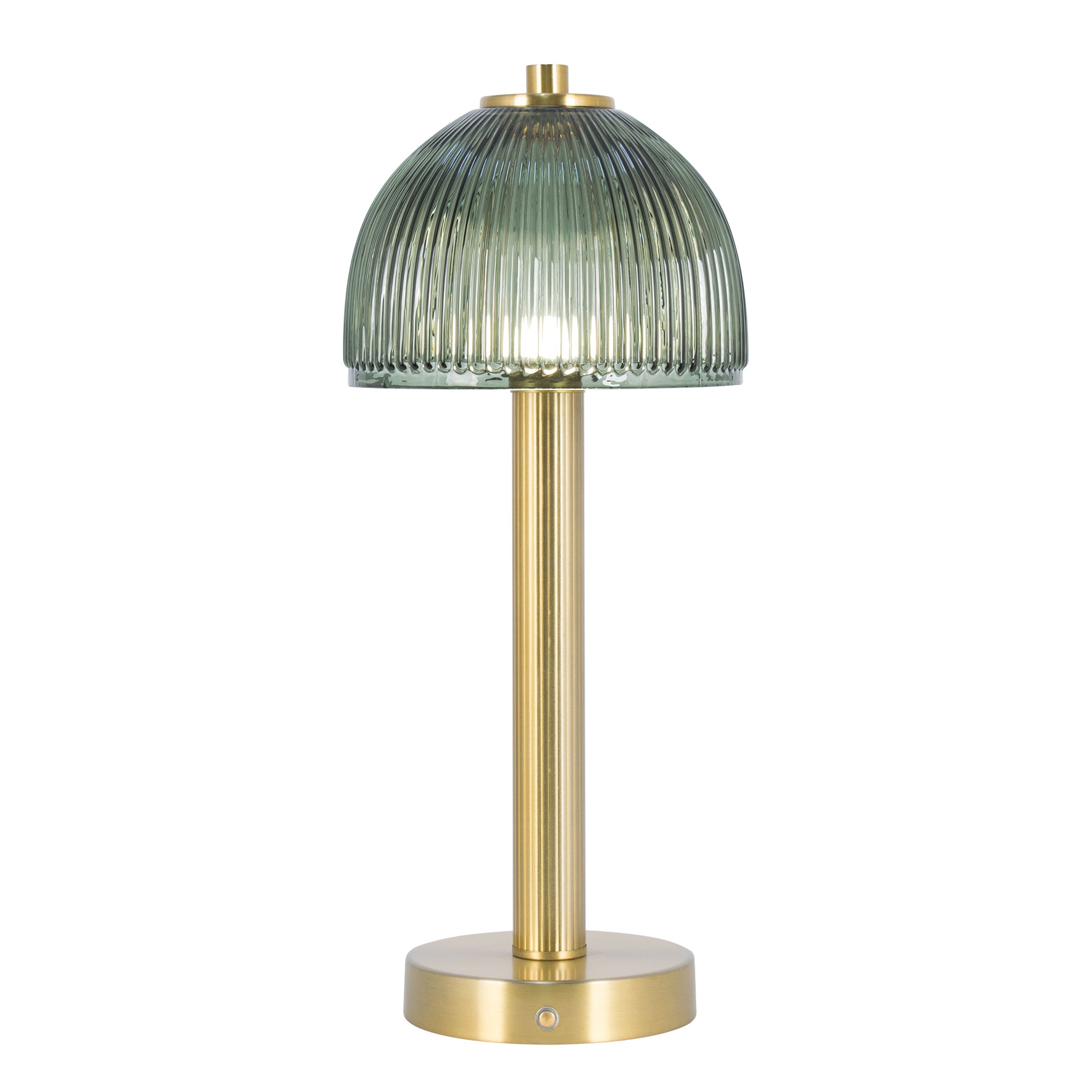 Green Glass Rechargeable Lamp