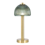 Green Glass Rechargeable Lamp