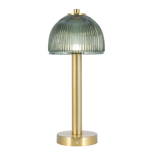 Green Glass Rechargeable Lamp