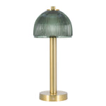 Green Glass Rechargeable Lamp