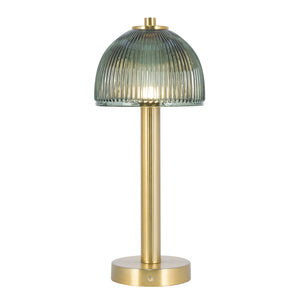 Green Glass Rechargeable Lamp