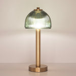 Green Glass Rechargeable Lamp
