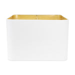Square Rounded-Corner Shade with Gold Foil Lining - Couture Lamps
