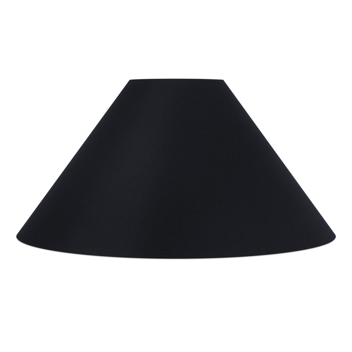 Coolie Shade in Black linen with Gold Lining | Couture Lamps