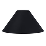 Coolie Shade in Black linen with Gold Lining - Couture Lamps
