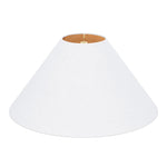 Coolie Shade in Pure White Slub Linen - Couture Lamps