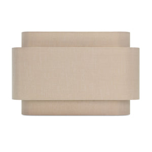 Triple Stack Tan Faux Silk Shade - Couture Lamps