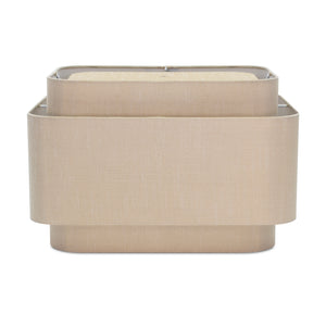 Triple Stack Tan Faux Silk Shade - Couture Lamps