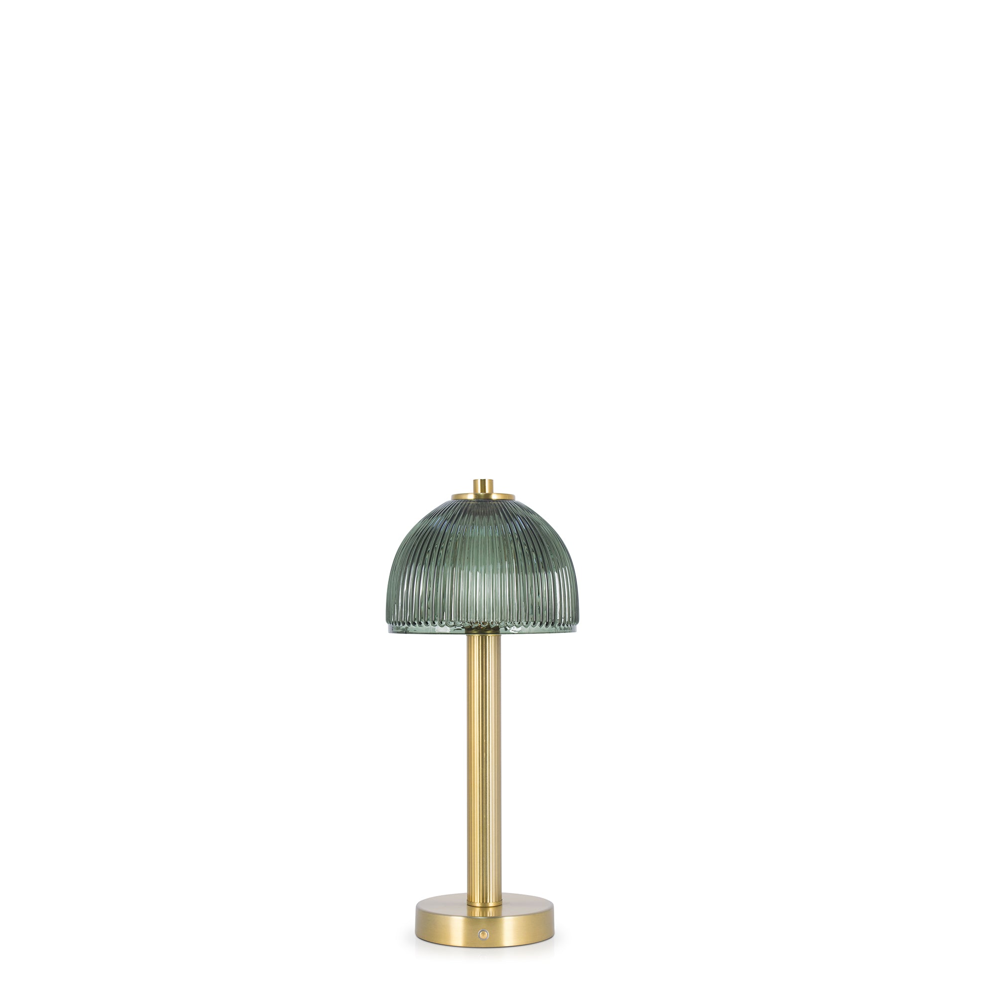 Green Glass Rechargeable Lamp