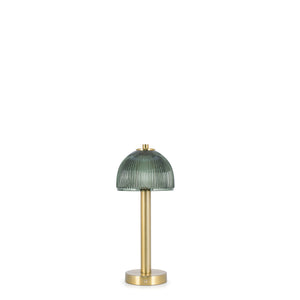 Green Glass Rechargeable Lamp