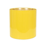 Canary Yellow Lacquer Shade with Gold Lining - Couture Lamps