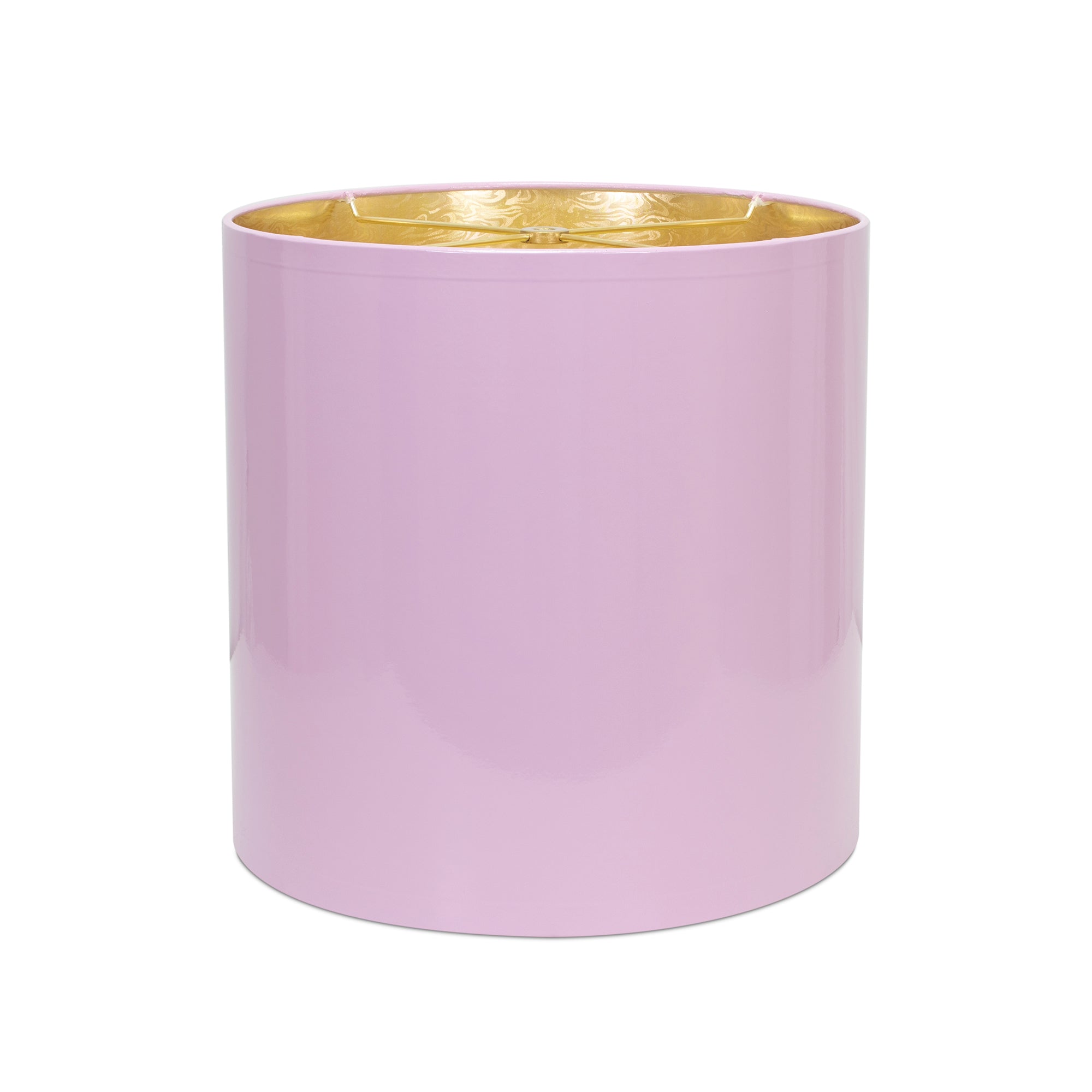 Lilac Lacquer Shade with Gold Lining - Couture Lamps