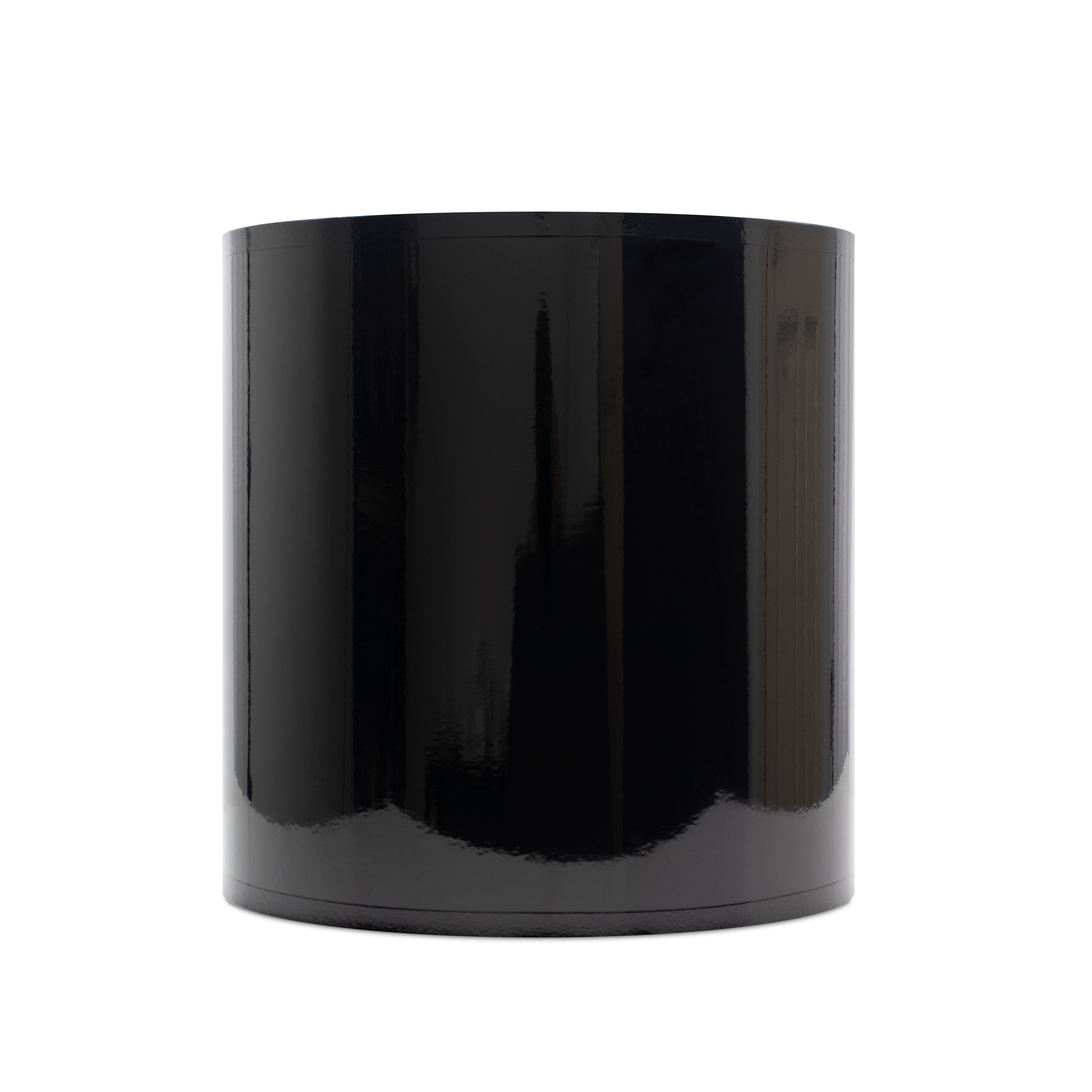 Black Onyx Lacquer Shade with Gold Lining - Couture Lamps