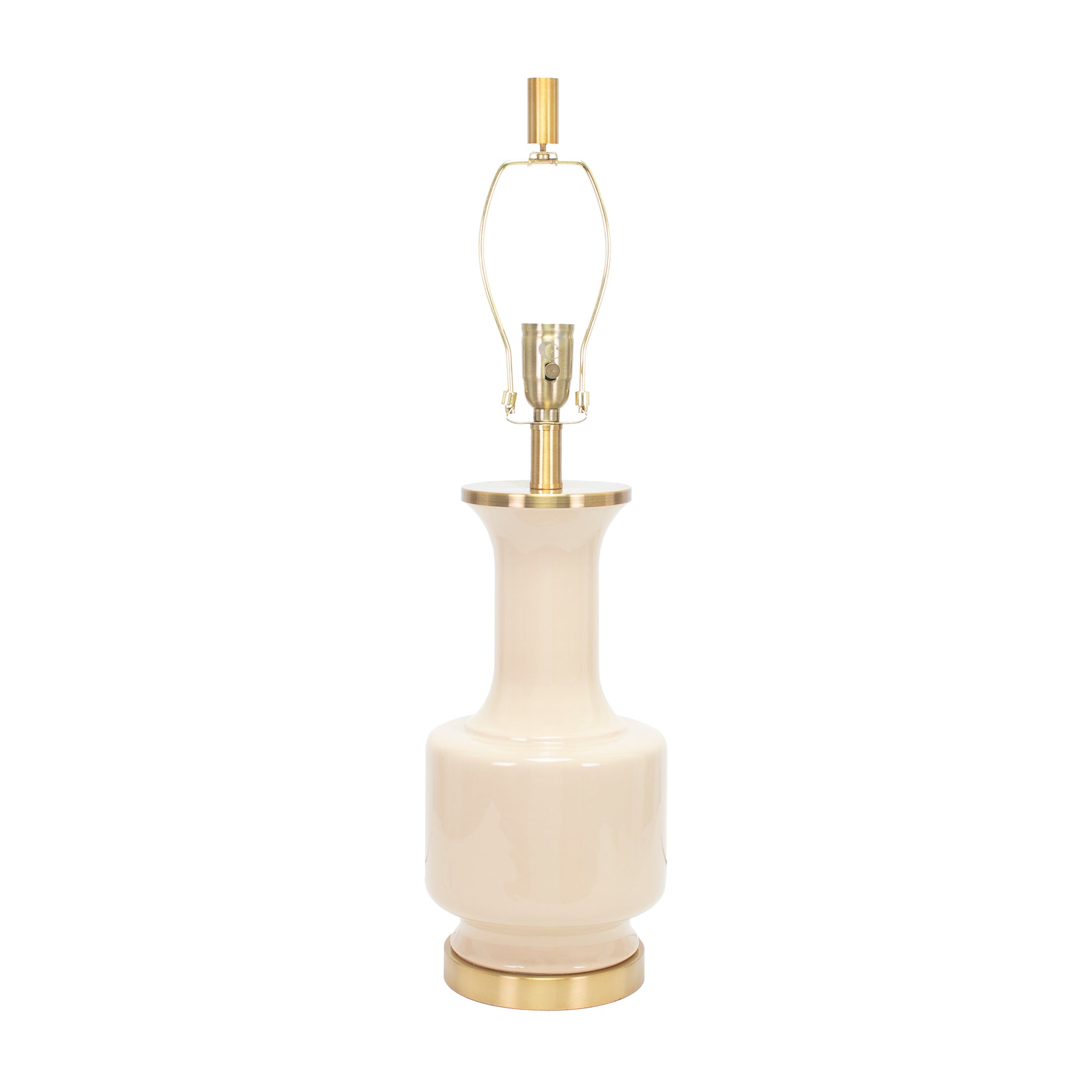 Latti Table Lamp - Cafe Cream (Base,Harp,Finial) - Couture Lamps