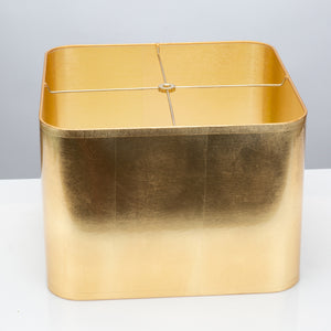 Square Gold Foil Lamp Shade 14/14 x 14/14 x 10" - Couture Lamps