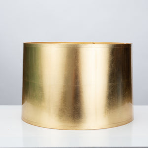 Round Tapered Gold Foil Lamp Shade 15 x 16 x 10" - Couture Lamps