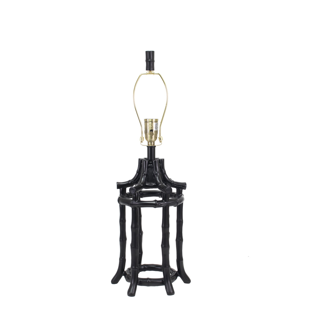 Bamboo Table Lamp, Black - Couture Lamps