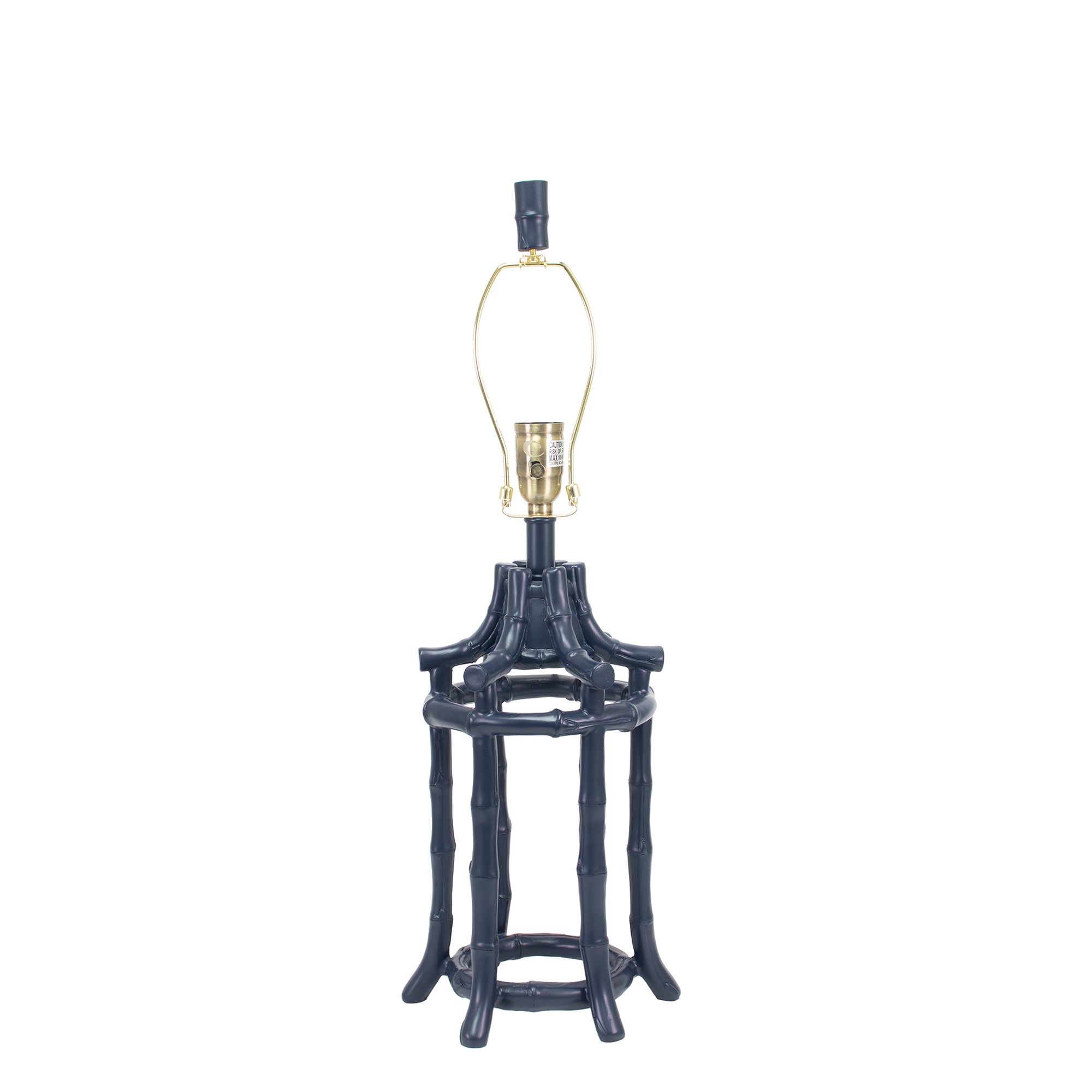 Bamboo Table Lamp, Navy(Couture X Society Society Signatures) - Couture Lamps