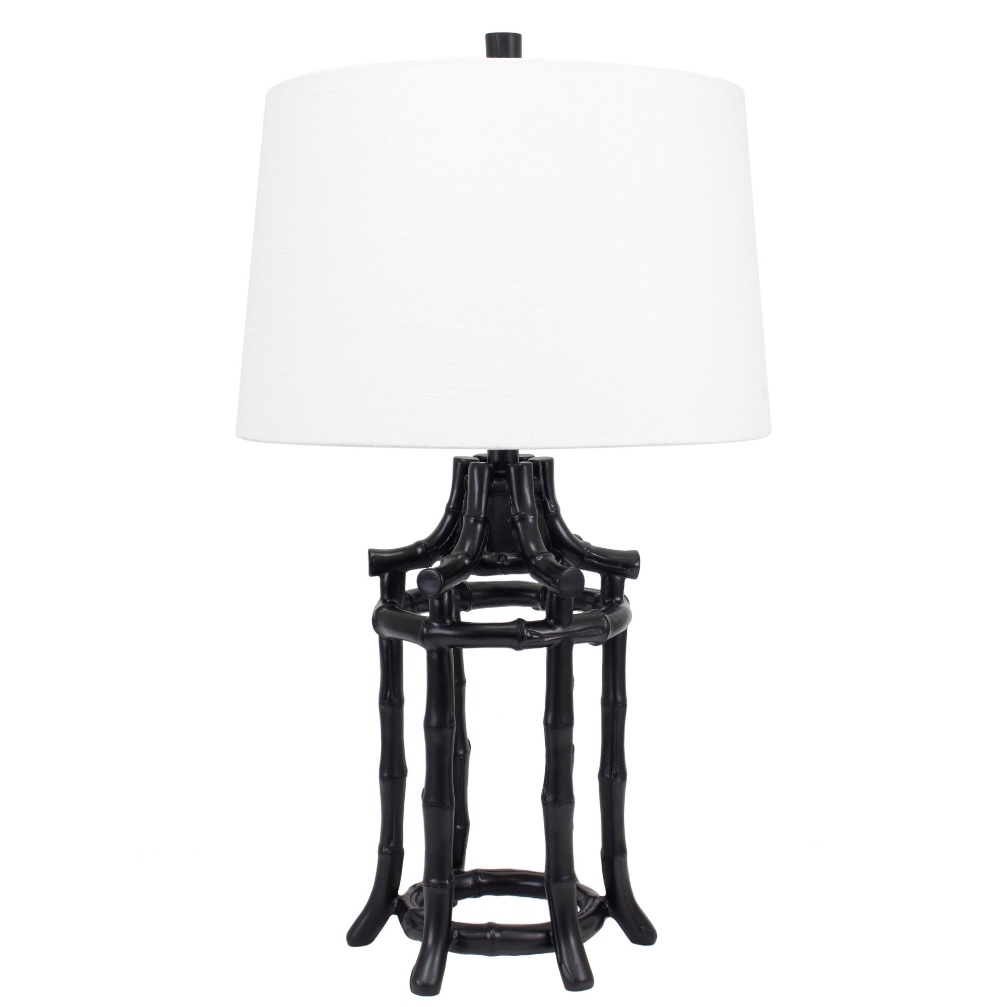 Bamboo Table Lamp, Black - Couture Lamps