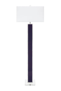 65" Blair Floor Lamp - Indigo and Silver - Couture Lamps
