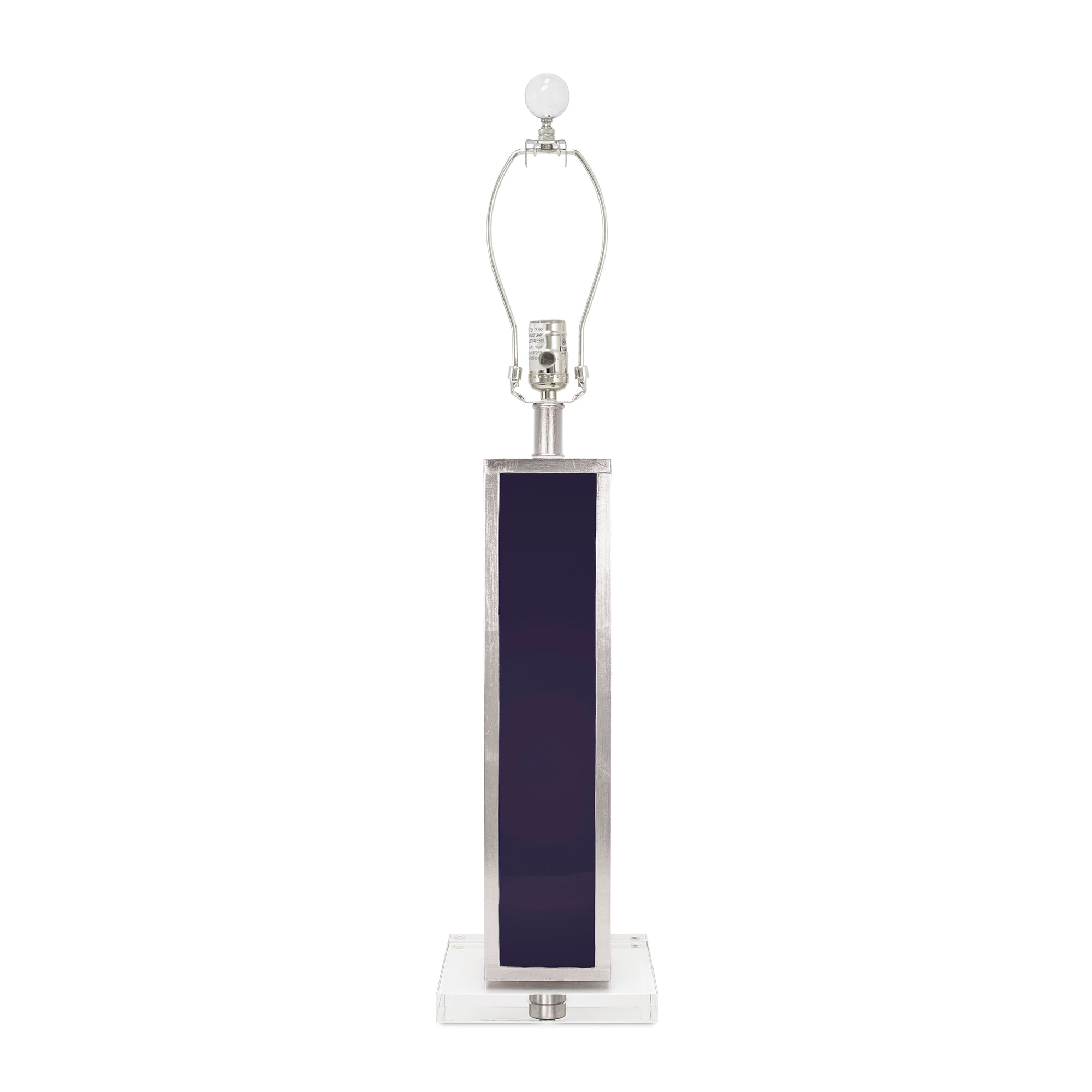 Blair Table Lamp Base, Indigo/Silver - Couture Lamps