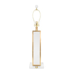 Blair Table Lamp Base, White/Gold - Couture Lamps