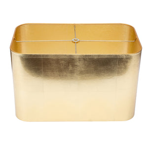 Rectangular Gold Foil Lamp Shade 16/9 x 16/9 x 10" - Couture Lamps