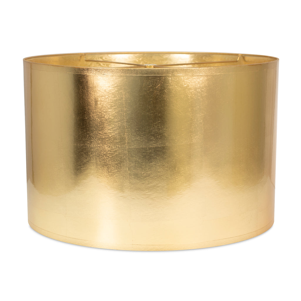 19 x 19 x 12" Round Gold Foil Shade - Couture Lamps