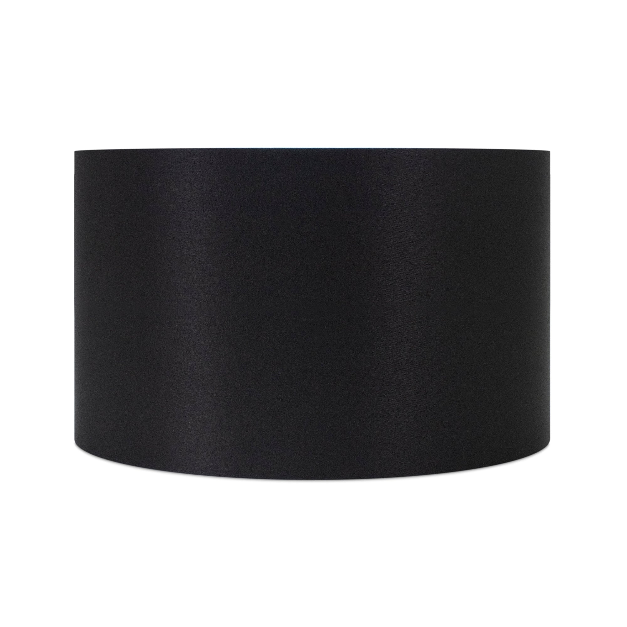 Round Black Linen Drum Shade 15" x 15" x 10" - Couture Lamps