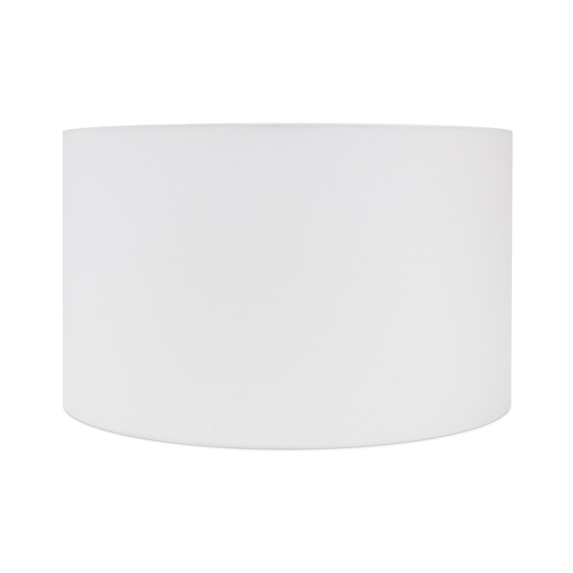 Round White Linen Drum Shade 16" x 16" x 10" - Couture Lamps
