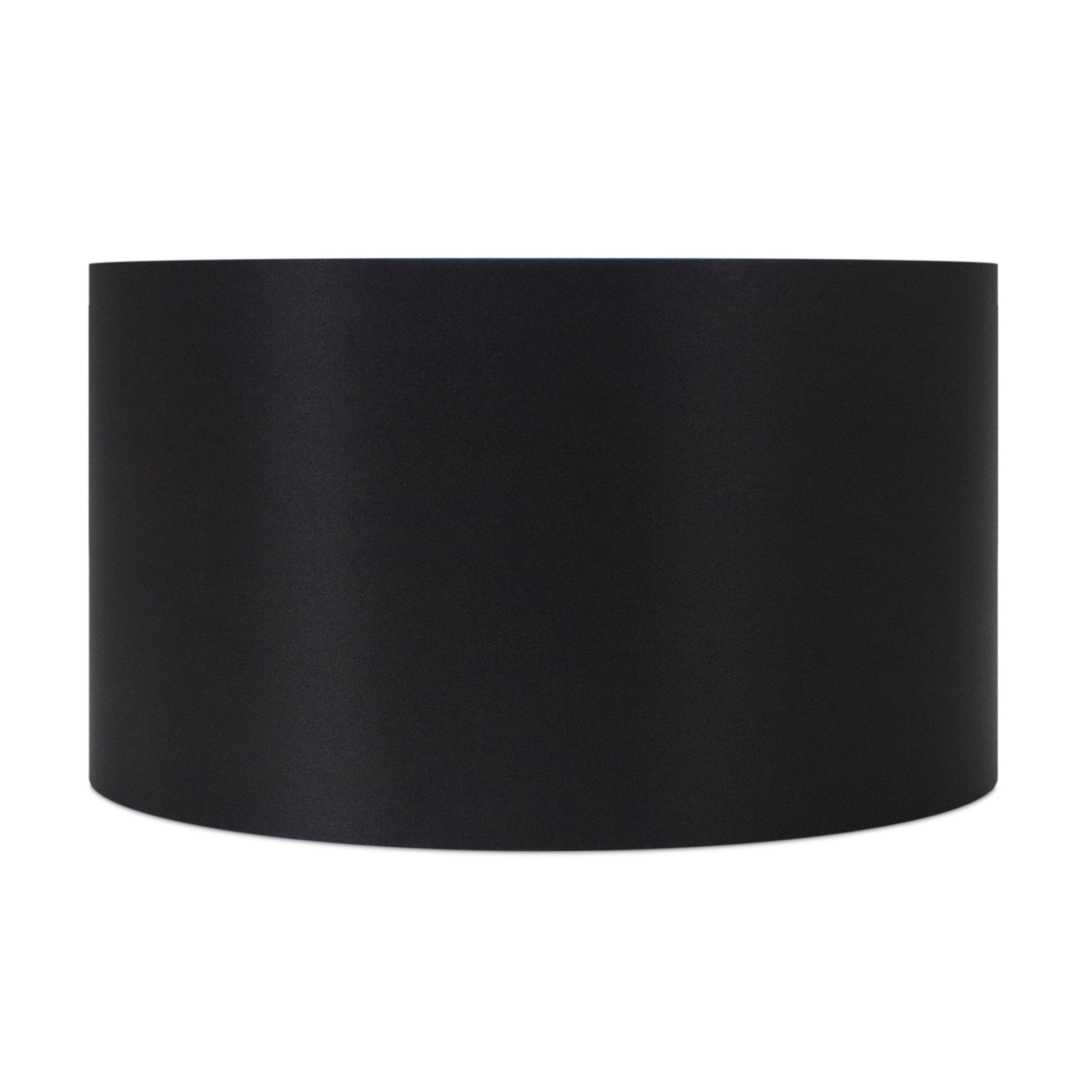 Round Black Linen Drum Shade 17" x 17" x 11" - Couture Lamps