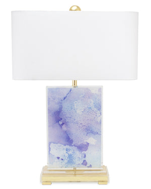 Beth Glover - Lilac/Gold Vertical - Couture Lamps