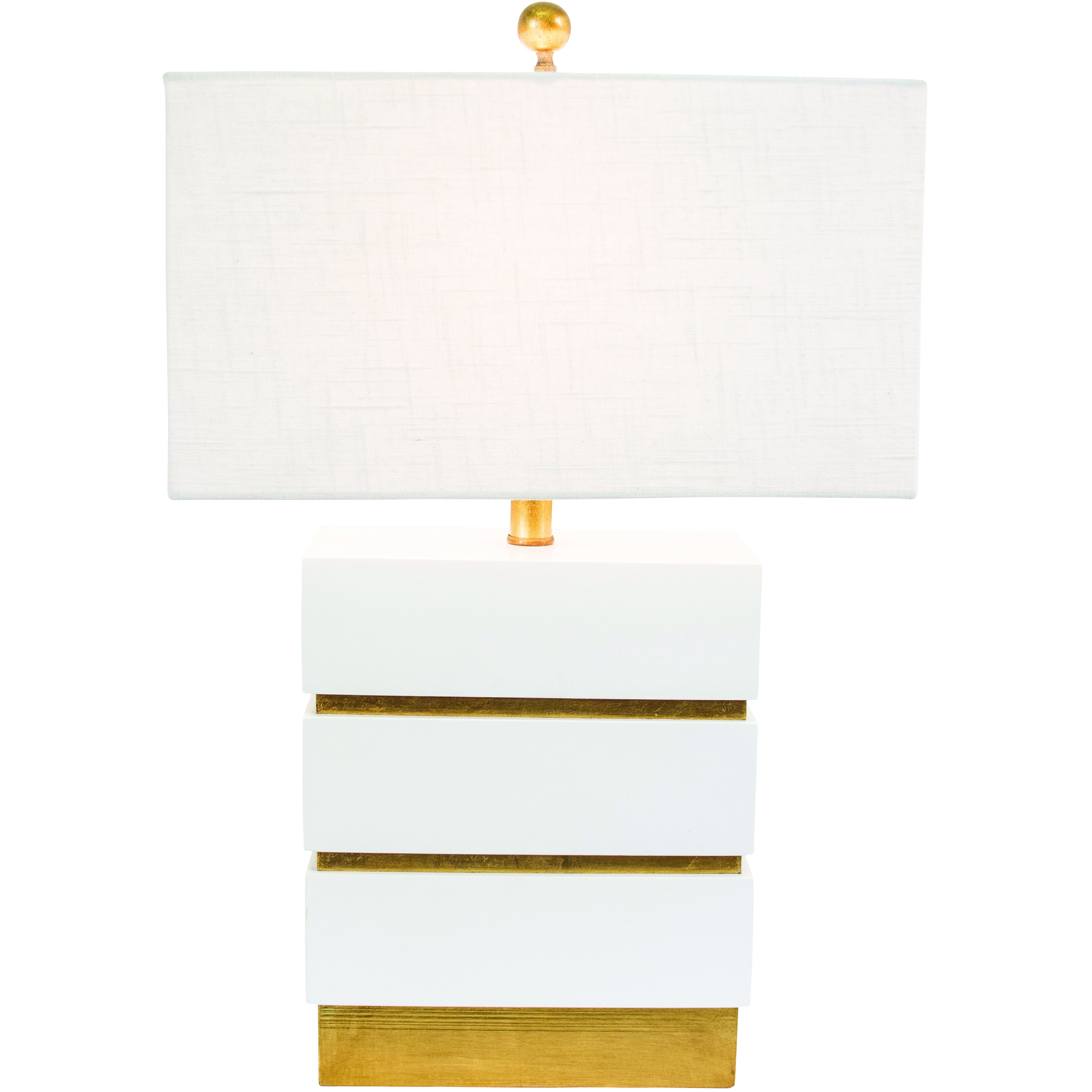 San Simeon Table Lamp, White - Couture Lamps