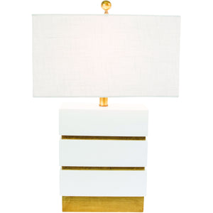 San Simeon Table Lamp, White - Couture Lamps