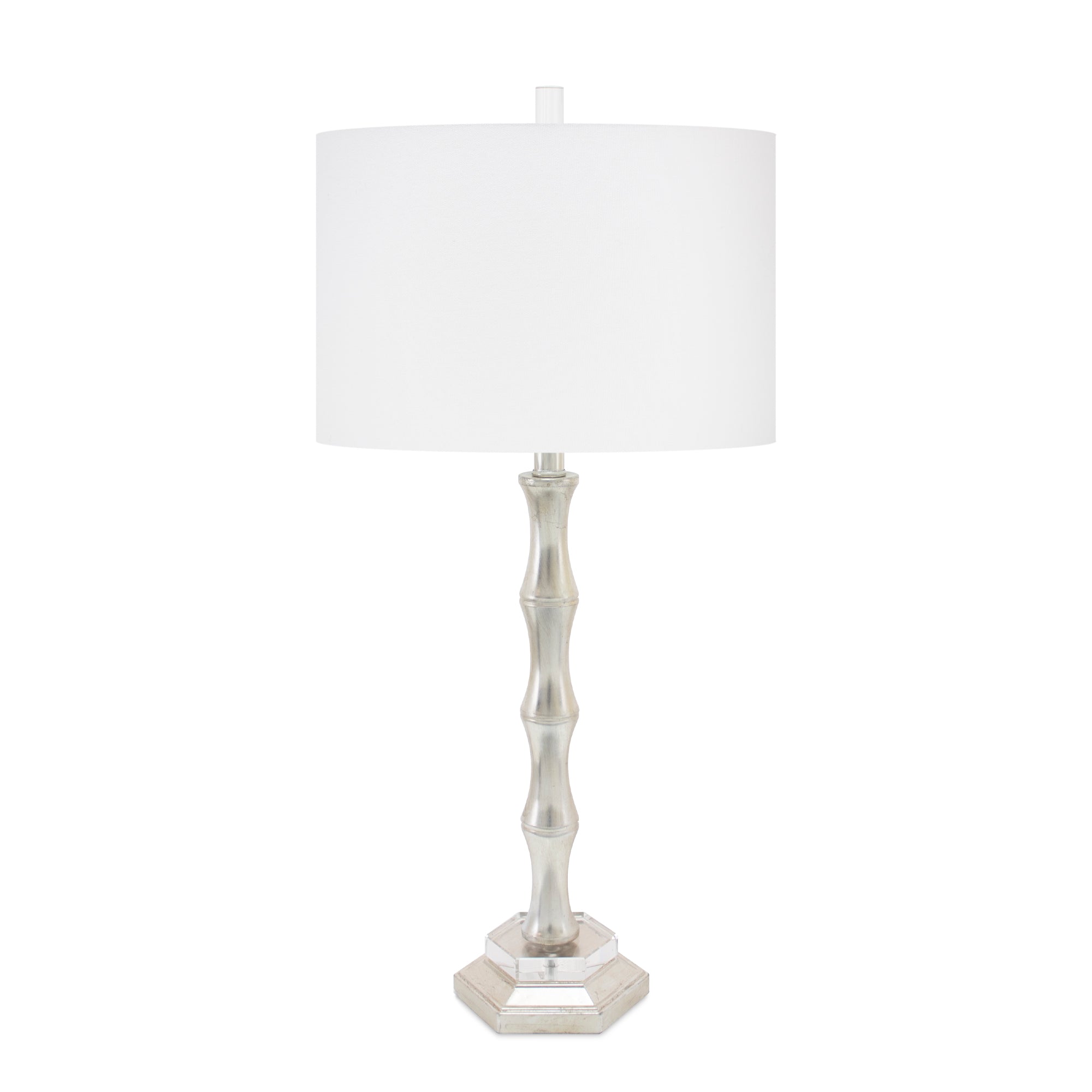 Manuel Table Lamp with Grey Linen Shade