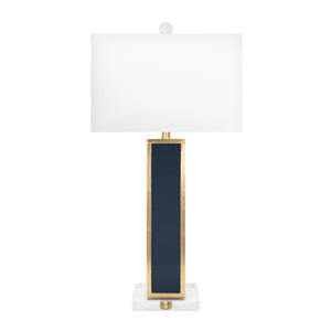 Blair Naval and Gold Table Lamp with shade - Couture Lamps