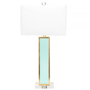 Blair Mint and Gold Table Lamp with shade - Couture Lamps