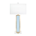Blair Little Boy Blue and Gold Table Lamp with shade - Couture Lamps