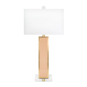 Blair Blush Pink and Gold Table Lamp with shade - Couture Lamps