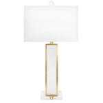 Blair White and Gold Table Lamp with shade - Couture Lamps