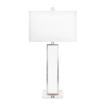 Blair White and Silver Table Lamp with shade - Couture Lamps